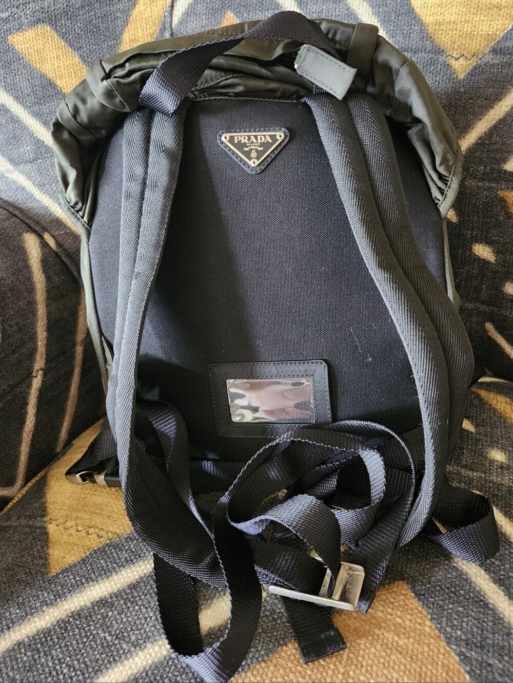 Sale🤯 PRADA Mini Archival 1998 PRADA Tessuto Montagna Backpack-Ebano Near MINT - Picture 4 of 11